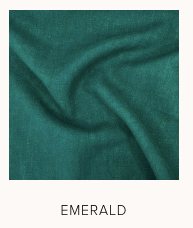 Antique Washed Linen - Emerald (sold in 1/2 meter increments)