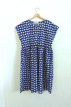 Load image into Gallery viewer, Molly Organic Cotton Dress - Purple Wave Check (size L)
