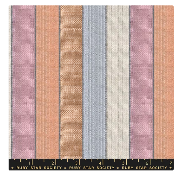 Warp & Weft Cotton Yarn-Dyed Stripe - Stripe Sprinkles (sold in 1/2 meter increments)