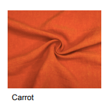 Antique Washed Linen - Carrot (sold in 1/2 meter increments)