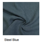 Antique Washed Linen - Steel Blue (sold in 1/2 meter increments)