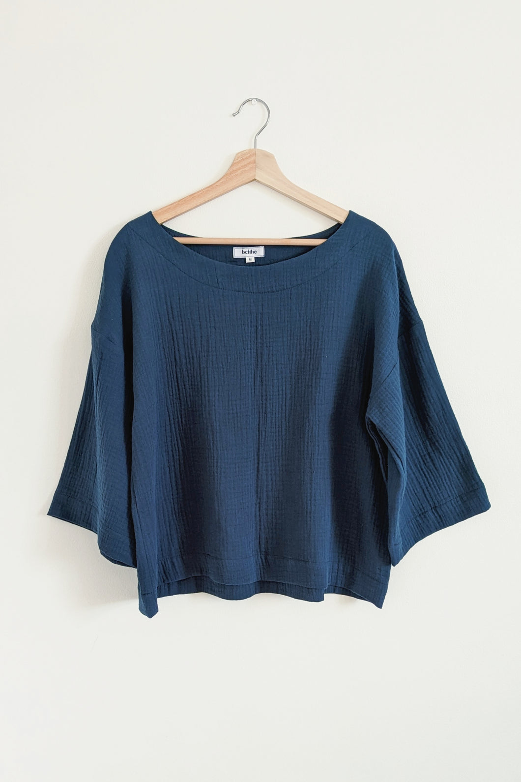 Astrid 3/4 Sleeve Organic Cotton Top - Various Colours