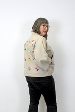 Load image into Gallery viewer, Lila Linen Cropped Cardigan - Natural/Confetti
